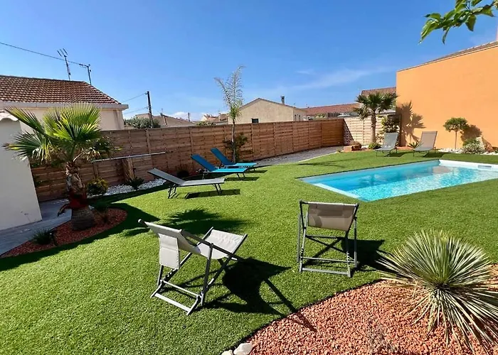Ensemble Et Piscine Proche Casa de Férias Valras-Plage